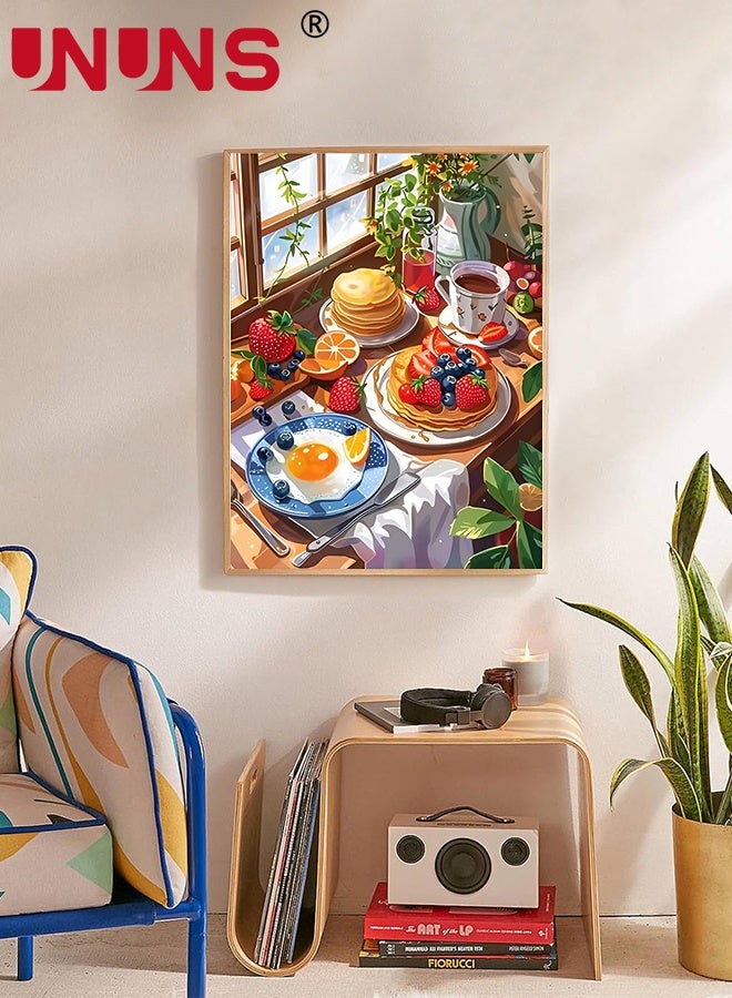 UNUNS Diamond Painting Kits for Beginners,Food-Themed 5D Full Drill Round Diamond Painting Kit,Mosaic Art Craft for Beginners, Perfect for Home Living Room or Office Decoration,40X50CM,Without Frame - Image 2